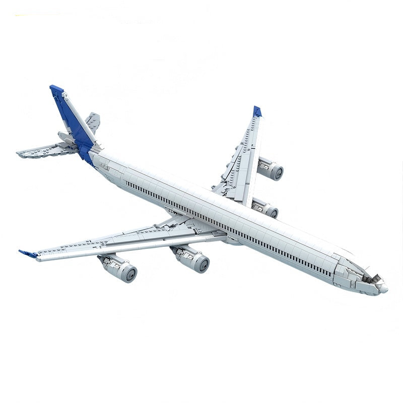 A340-600 Widebody Aircraft MOC Building Kit | Long Passenger Plane Model - 1