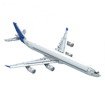 A340-600 Widebody Aircraft MOC Building Kit | Long Passenger Plane Model - 1
