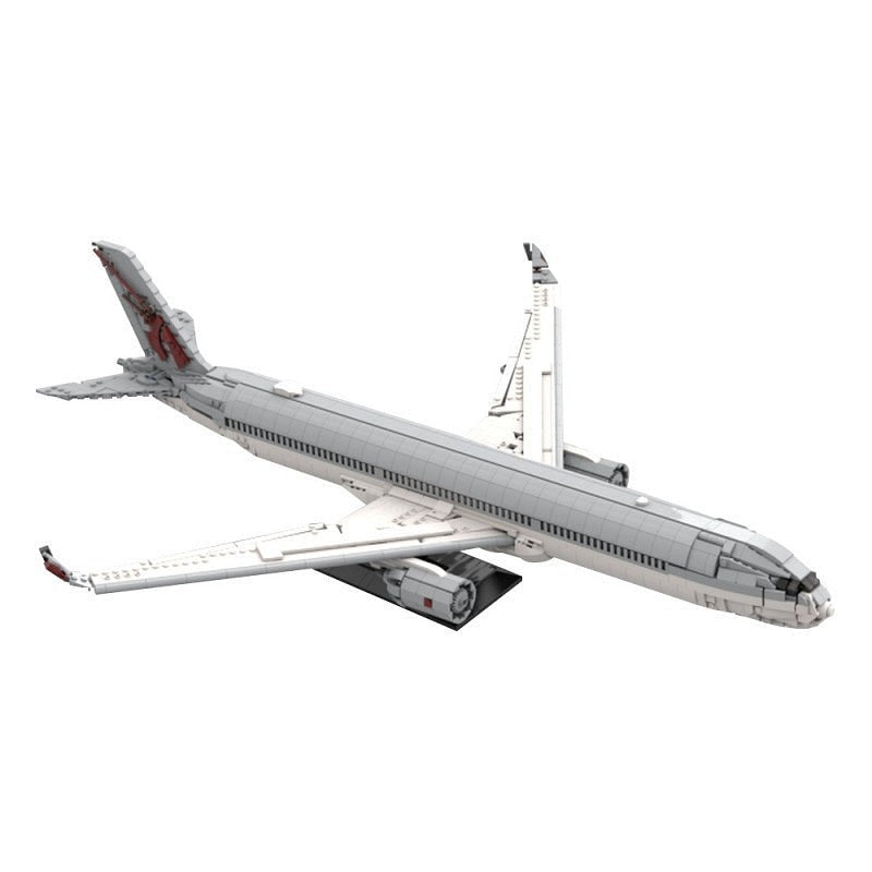 A350 Commercial Airliner MOC Building Kit | Wide-Body Aircraft Model - 4