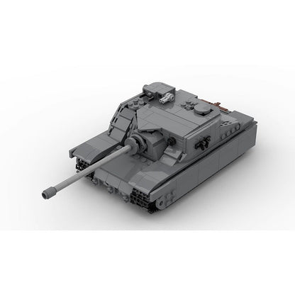 A39 Tortoise Heavy Assault Tank MOC Building Kit - British Military Model Set - 2