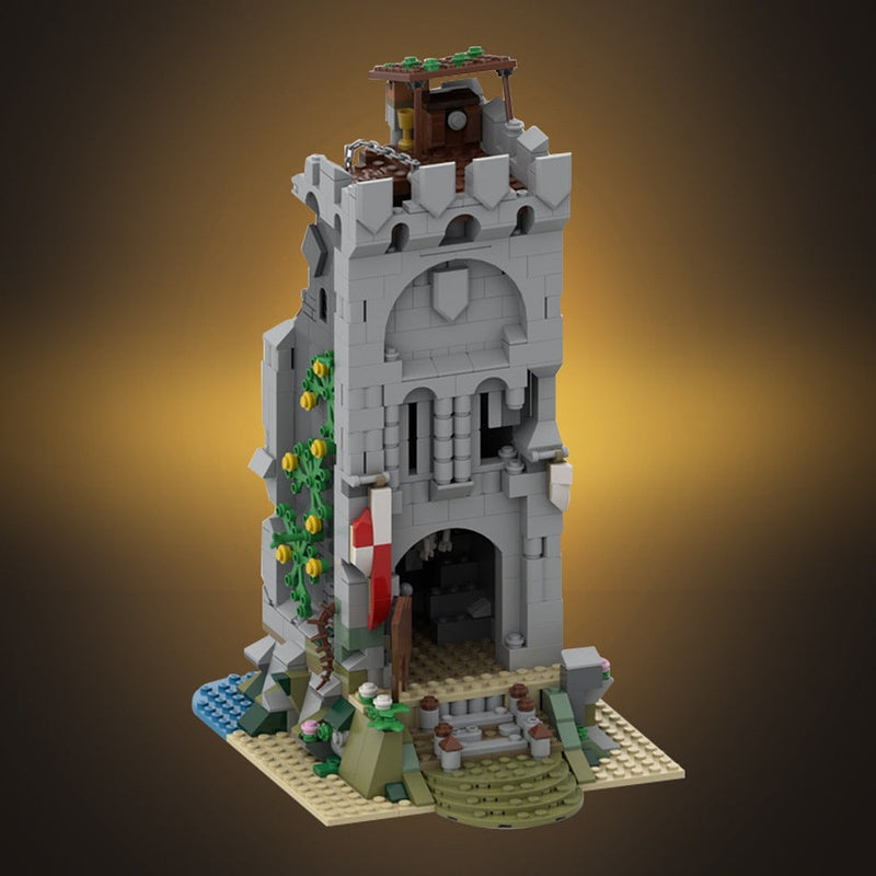 Abandoned Tower MOC Medieval Architecture Building Kit - 2