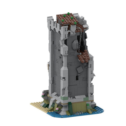Abandoned Tower MOC Medieval Architecture Building Kit - 5