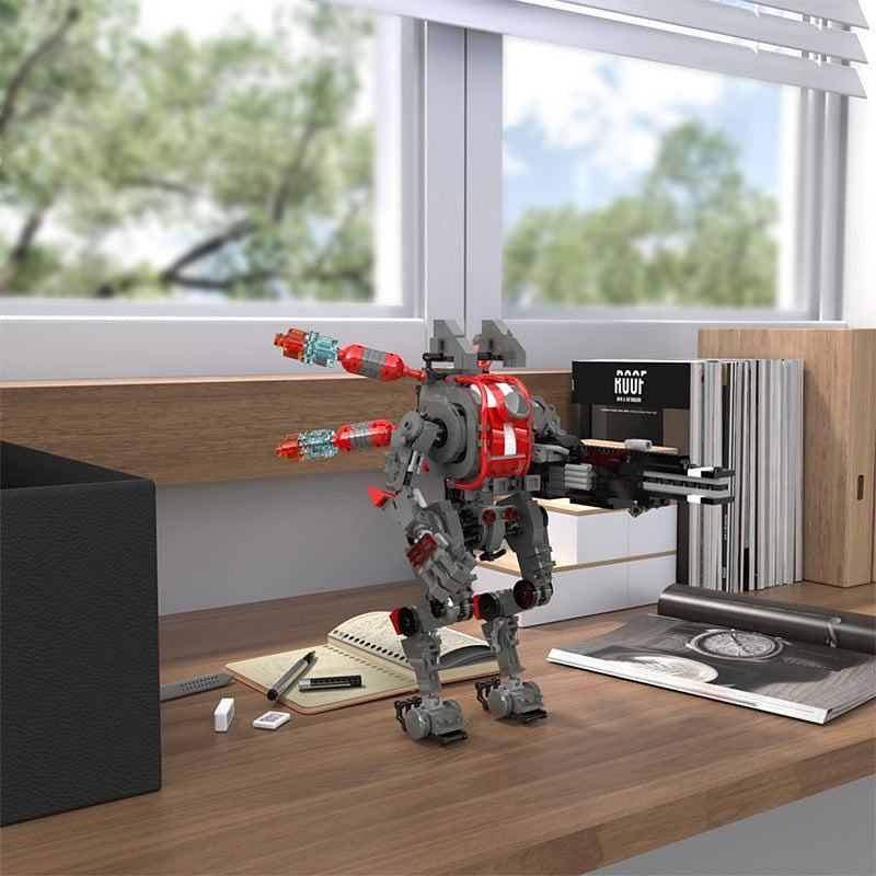 Aerial Railgun Mech Titan MOC Building Kit | Sniper Robot Figure - 2