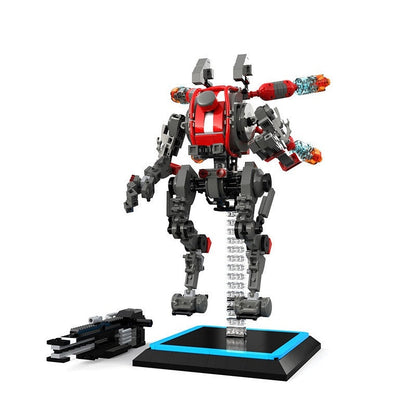 Aerial Railgun Mech Titan MOC Building Kit | Sniper Robot Figure - 3