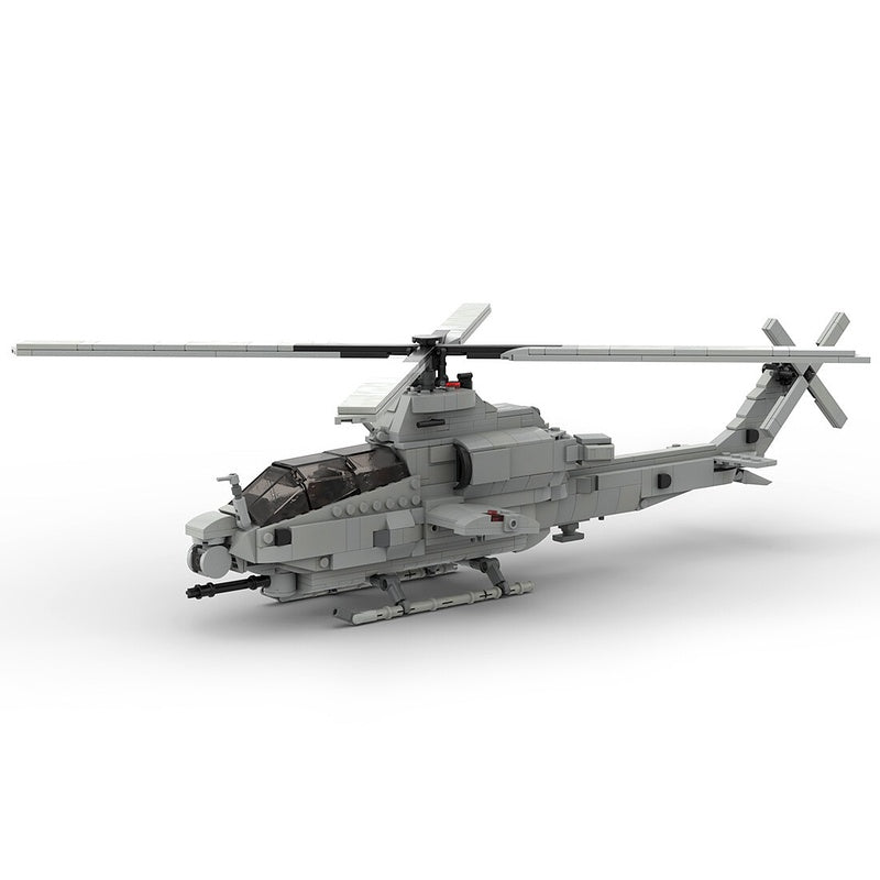 AH-1Z Viper Attack Helicopter Building Kit | 1:35 Scale | LEGO-Compatible MOC - 1