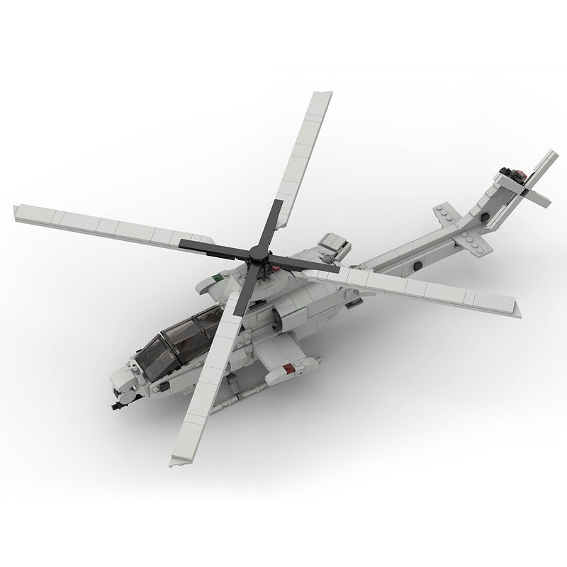 AH-1Z Viper Attack Helicopter Building Kit | 1:35 Scale | LEGO-Compatible MOC - 2