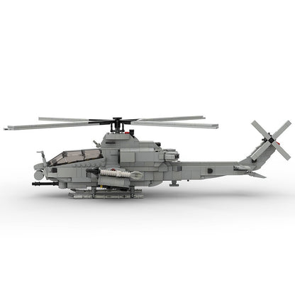 AH-1Z Viper Attack Helicopter Building Kit | 1:35 Scale | LEGO-Compatible MOC - 3