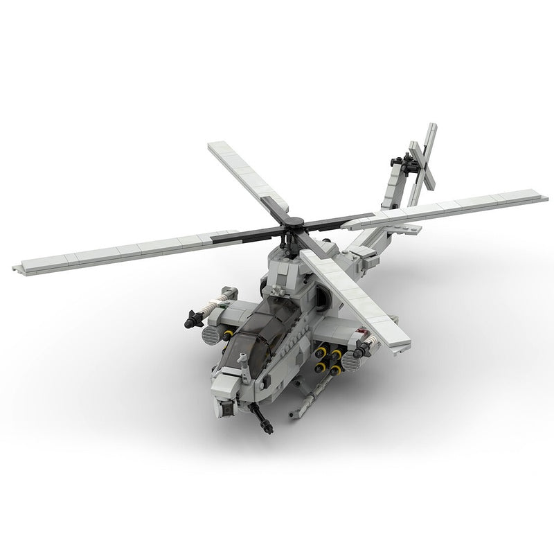 AH-1Z Viper Attack Helicopter Building Kit | 1:35 Scale | LEGO-Compatible MOC - 4