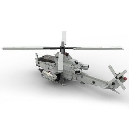 AH-1Z Viper Attack Helicopter Building Kit | 1:35 Scale | LEGO-Compatible MOC - 5