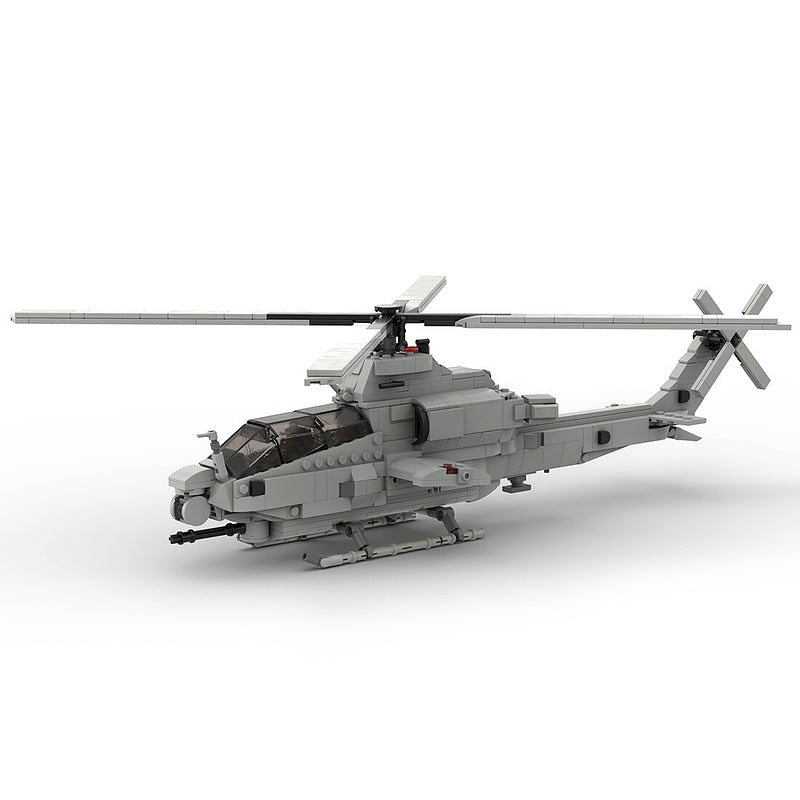 AH-1Z Viper Attack Helicopter MOC Building Kit | Military Aircraft Model - 1