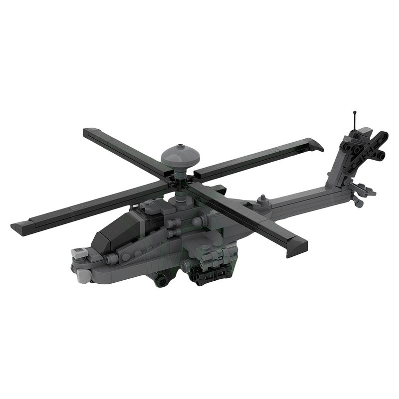 AH-64 Twin-Seat Attack Helicopter 1:70 MOC Building Kit - 3