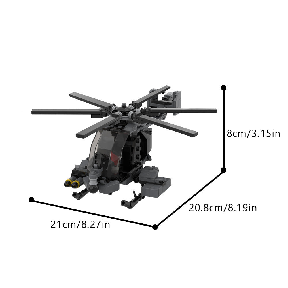 AH-7 Notar Helicopter Building Kit | LEGO-Compatible MOC - 4
