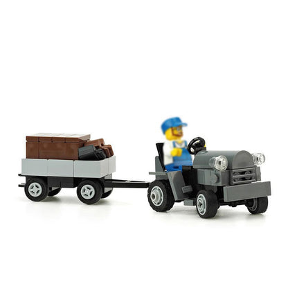 Aircraft Tow Tractor MOC Building Kit | Airport Ground Support Vehicle Model - 2
