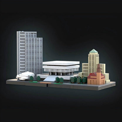 Albany Skyline MOC Micro City Building Kit | Urban Landmark Display Model - 3