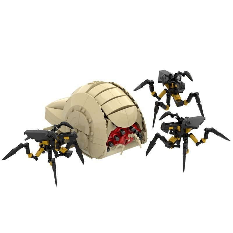 Alien Brain Worm MOC Building Kit | Sci-Fi Creature Model - 5