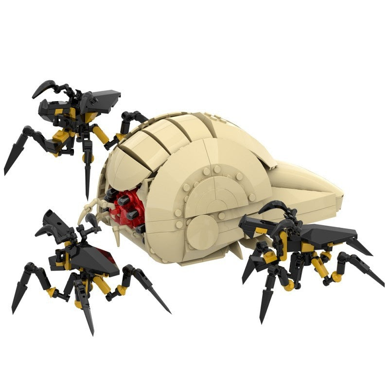 Alien Brain Worm MOC Building Kit | Sci-Fi Creature Model - 6