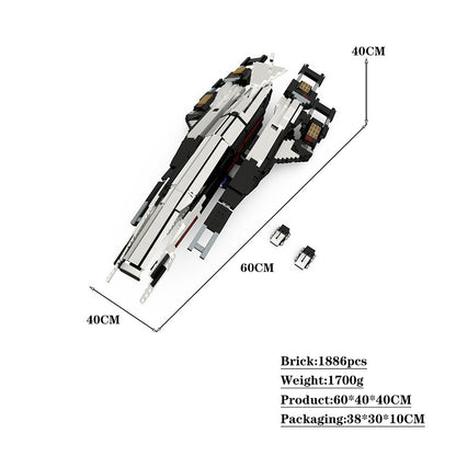 Alliance Systems SR-1 Space Recon Cargo Ship Building Kit | Compatible MOC - 4