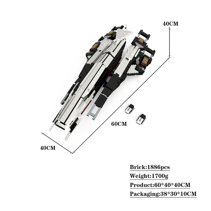 Alliance Systems SR-1 Space Recon Cargo Ship Building Kit | LEGO-Compatible MOC - 4
