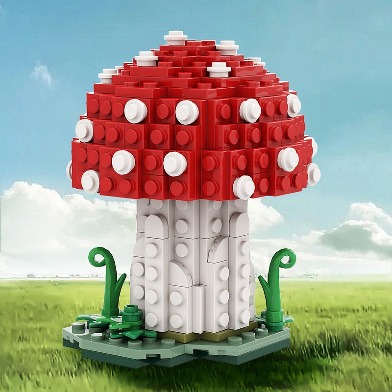 Amanita Muscaria Mushroom Building Kit | LEGO-Compatible MOC - 1
