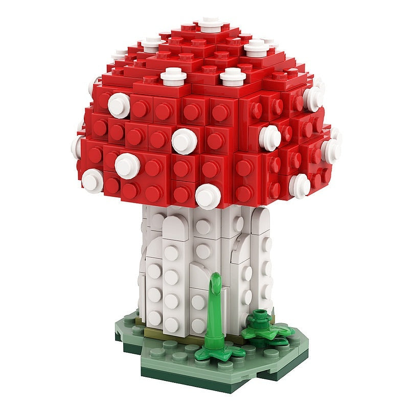 Amanita Muscaria Mushroom MOC Botanical Display Building Kit - 2