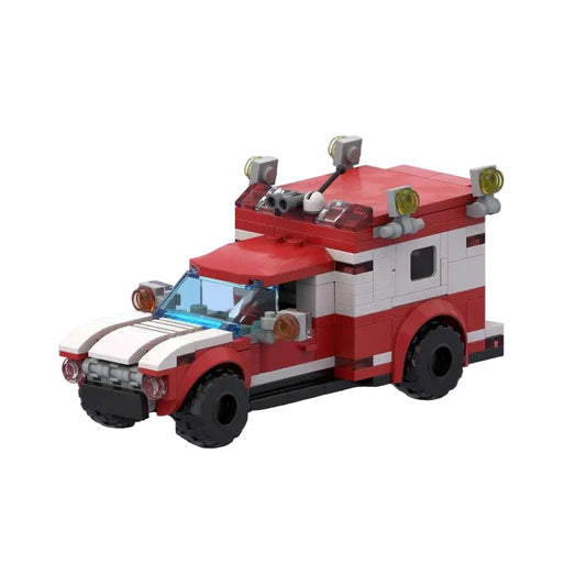 Ambulance Building Kit | 5-stude Wide | LEGO-Compatible MOC - 1