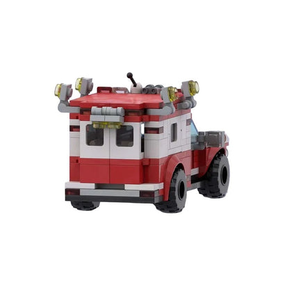 Ambulance MOC Building Kit | 5-Stud Wide Emergency Vehicle Model - 3