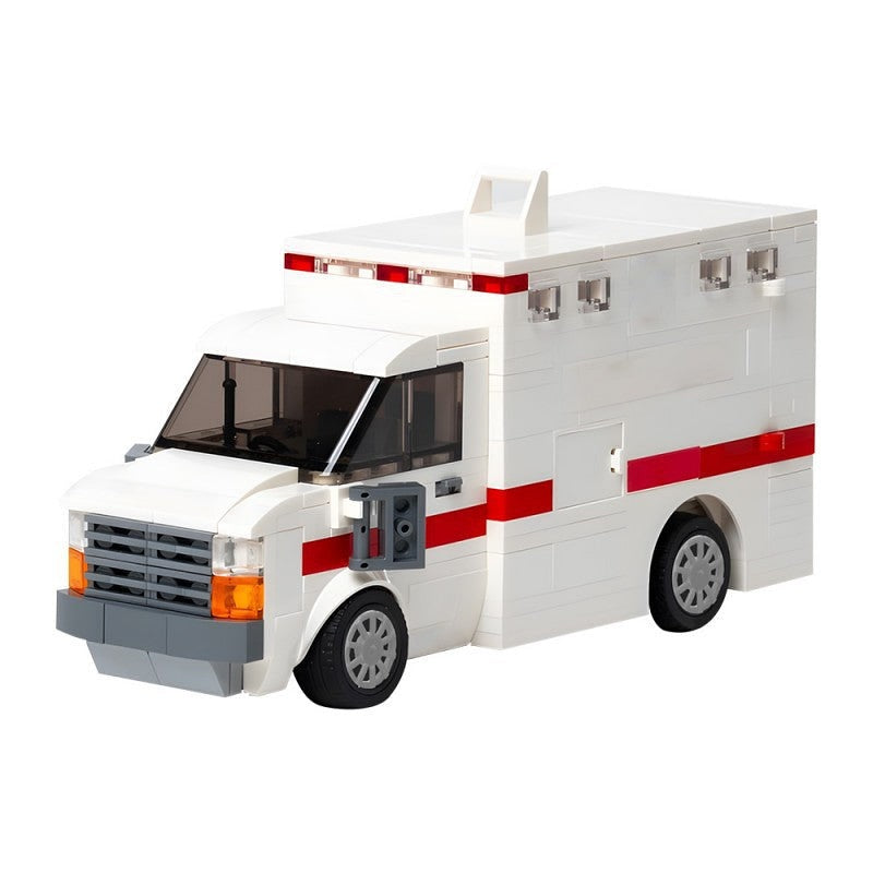 Ambulance MOC Building Kit | Full Interior Rescue Vehicle Model - 1