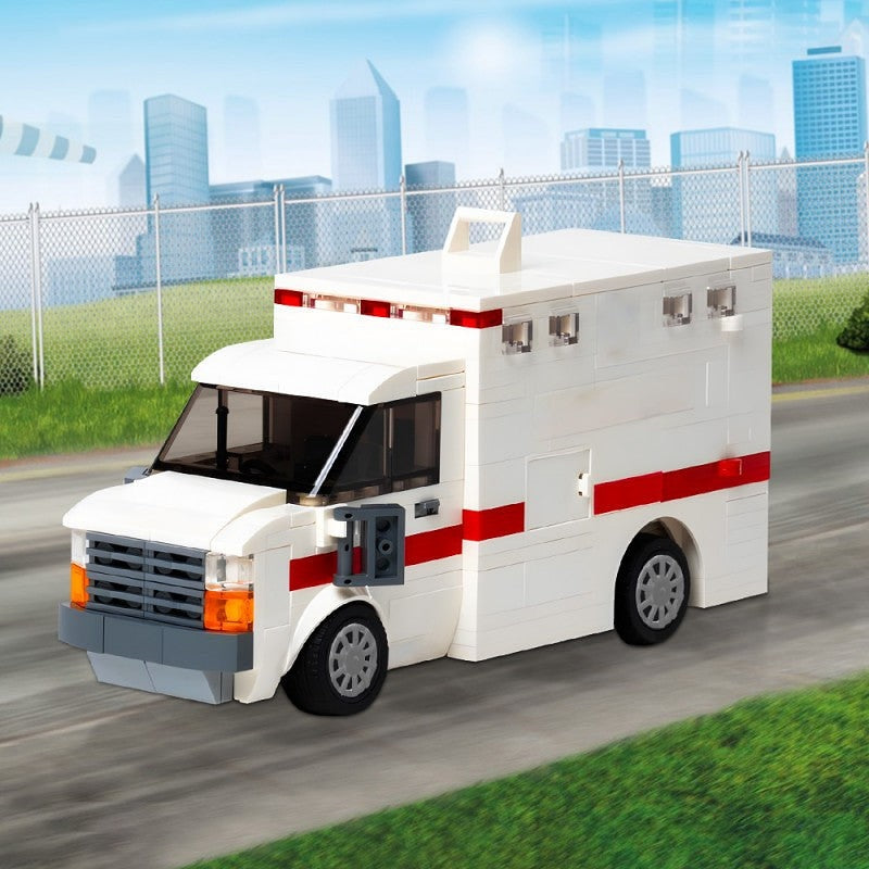 Ambulance MOC Building Kit | Full Interior Rescue Vehicle Model - 2