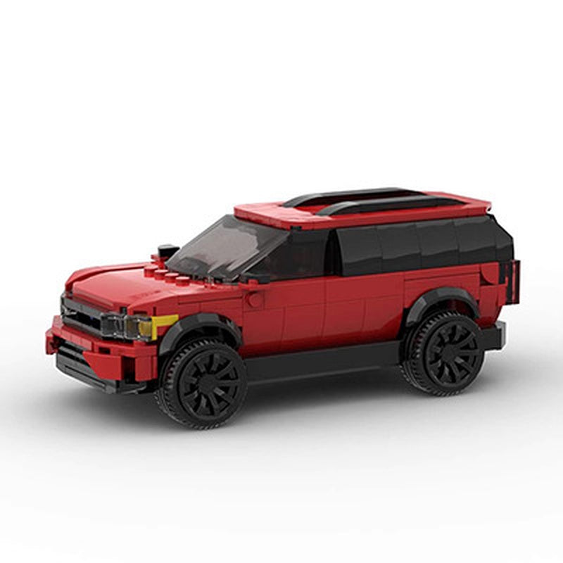American Explorer SUV Building Kit | 8 Wide LEGO-Compatible MOC - 8