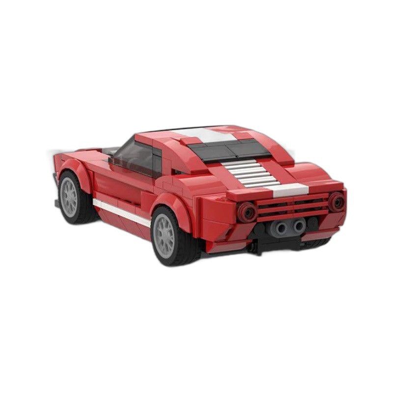 American GT Supercar Building Kit | 8-Wide LEGO-Compatible MOC - 4