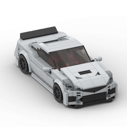 American Luxury V-Series Sports Sedan Building Kit | LEGO-Compatible MOC - 3
