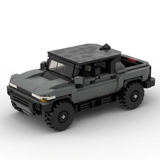 American Off-Road Electric Pickup Truck Hard Top Building Kit | LEGO-Compatible MOC - 1