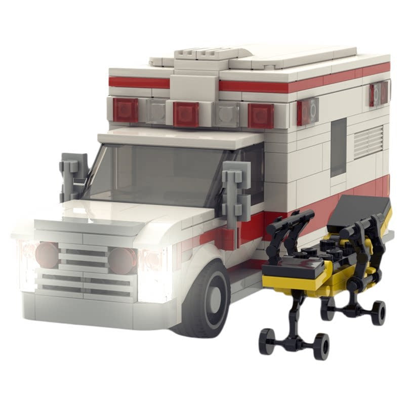 American-Style Box Ambulance MOC Building Kit - 2