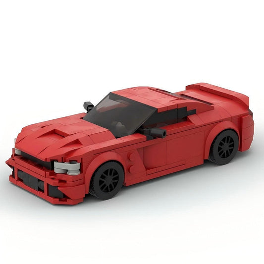 American Supercharged V8 Coupe MOC Building Kit | Performance Vehicle Model - 1