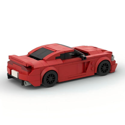 American Supercharged V8 Performance Coupe Building Kit | LEGO-Compatible MOC - 3