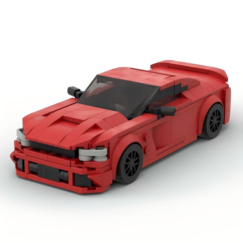 American Supercharged V8 Performance Coupe Building Kit | LEGO-Compatible MOC - 5