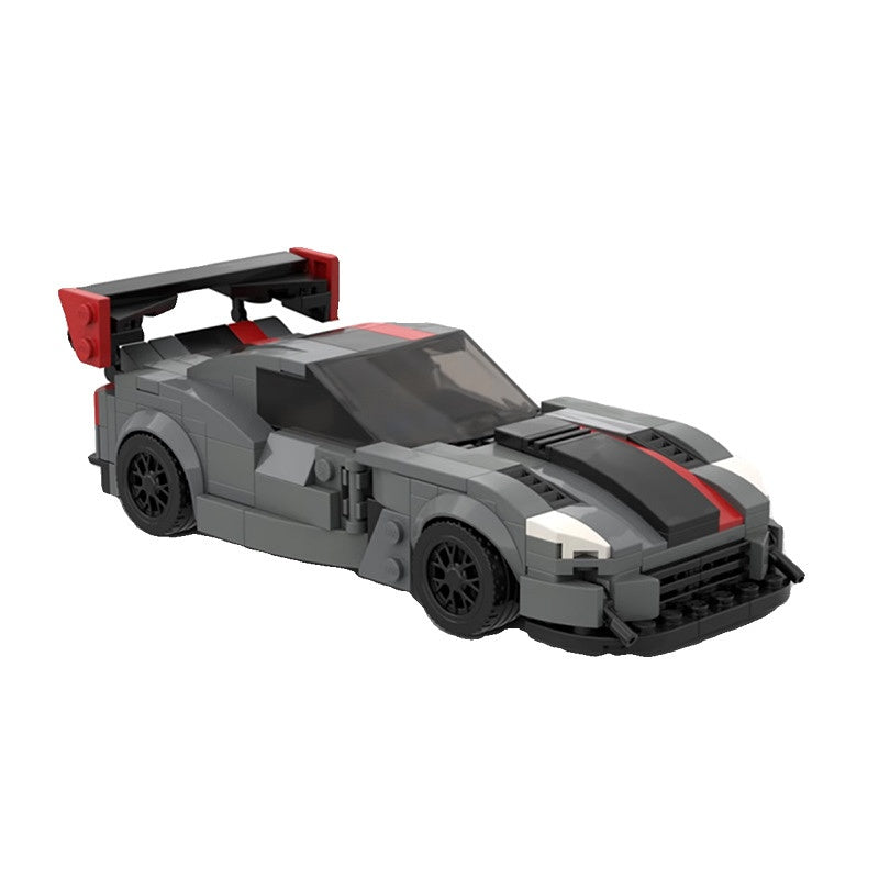 American Track Hypercar Racing Car Building Kit | 8-Stud LEGO-Compatible MOC - 2