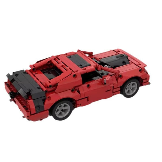 American V8 Street Performance Coupe Building Kit | LEGO-Compatible MOC - 5