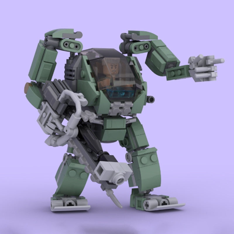 AMP Mecha Suit MOC Building Kit | Futuristic Armored Figure Model - 2