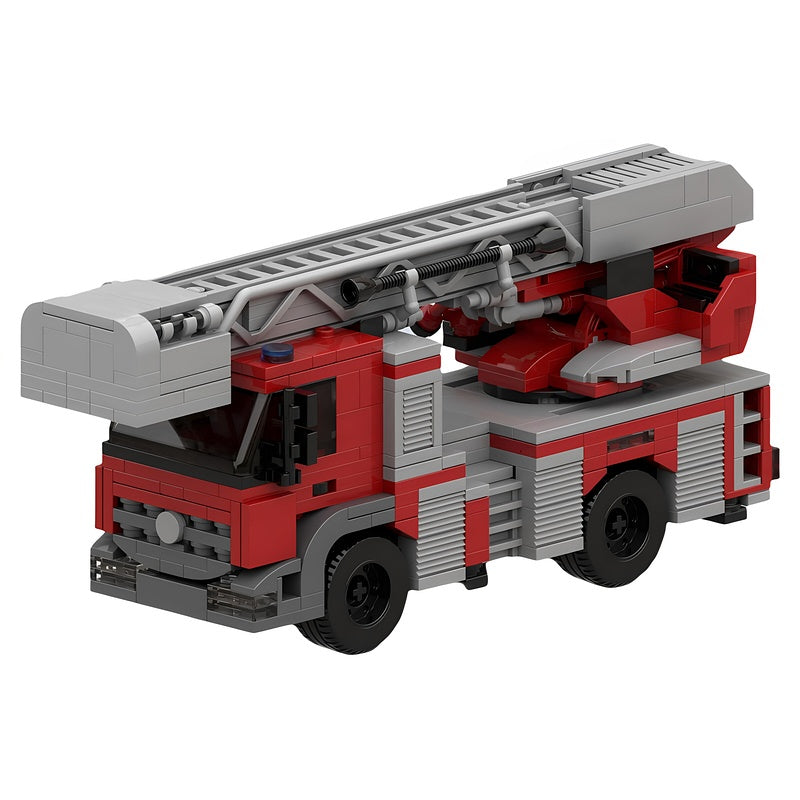 Amsterdam Compact Fire Ladder Truck MOC Building Kit - 1