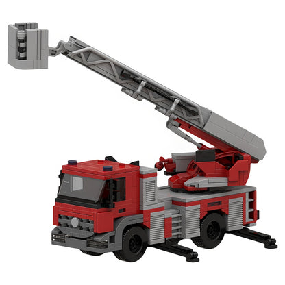 Amsterdam Compact Fire Ladder Truck MOC Building Kit - 3