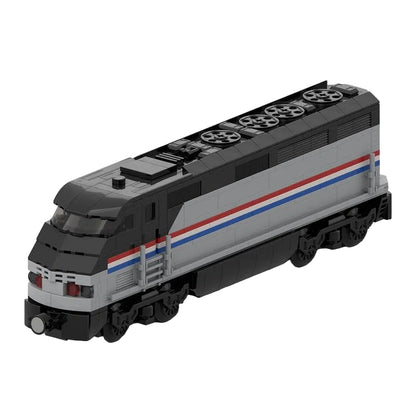 Amtrak F59PHI MOC Passenger Train Building Kit | Modern Locomotive Model - 1