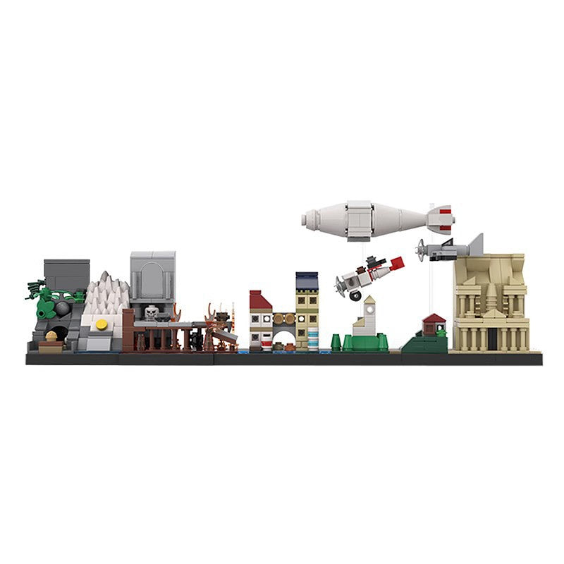 Ancient Adventure Skyline Building Kit | LEGO-Compatible MOC - 3