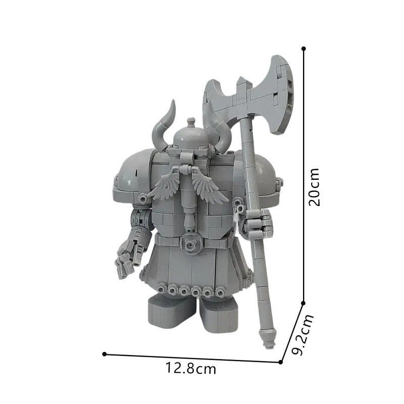 Ancient Dwarven Guardian Statue MOC Fantasy Building Kit - 2