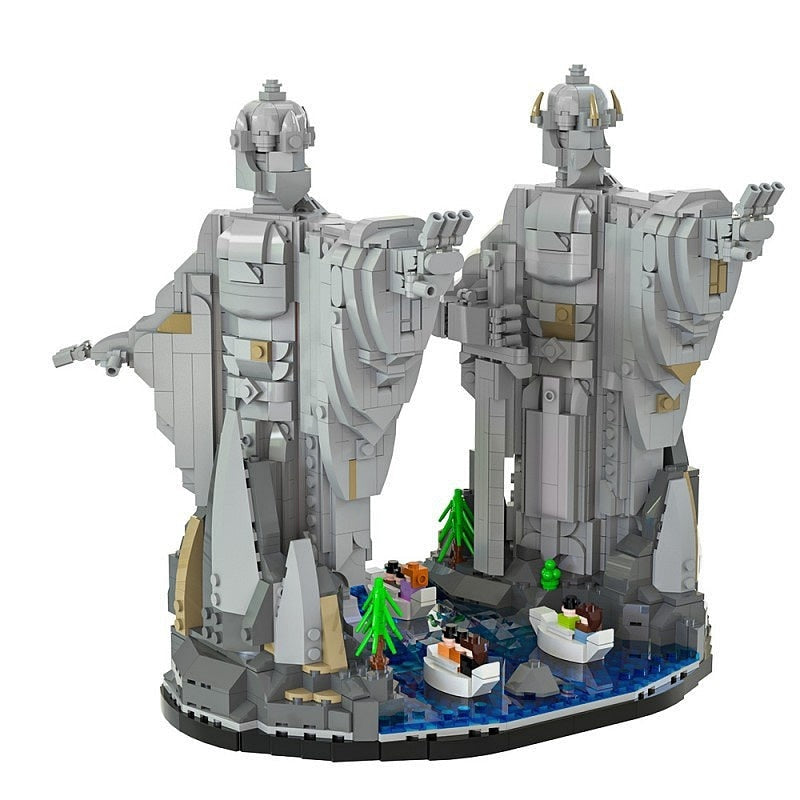 Ancient Fantasy Guardian Statues MOC Building Kit - 2
