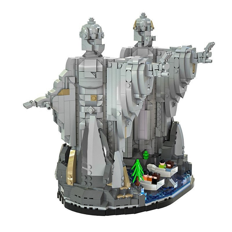 Ancient Fantasy Guardian Statues MOC Building Kit - 3