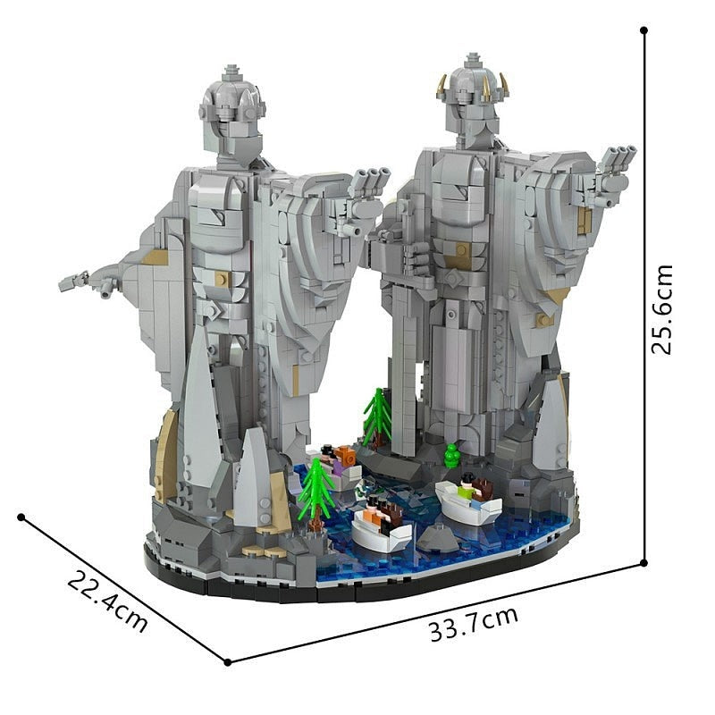 Ancient Fantasy Guardian Statues MOC Building Kit - 4