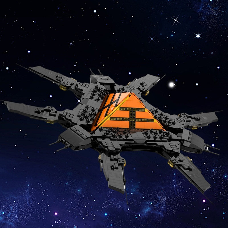 Ancient God Dark Galactic Mothership Capital Ship Building Kit | LEGO-Compatible MOC - 1