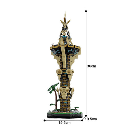 Ancient Guardian Tower Building Kit | LEGO-Compatible MOC - 4