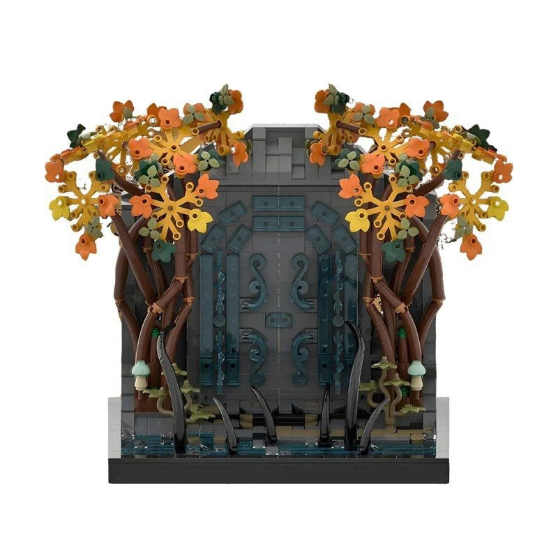 Ancient Mountain Gate Fantasy Portal MOC Building Kit - 1